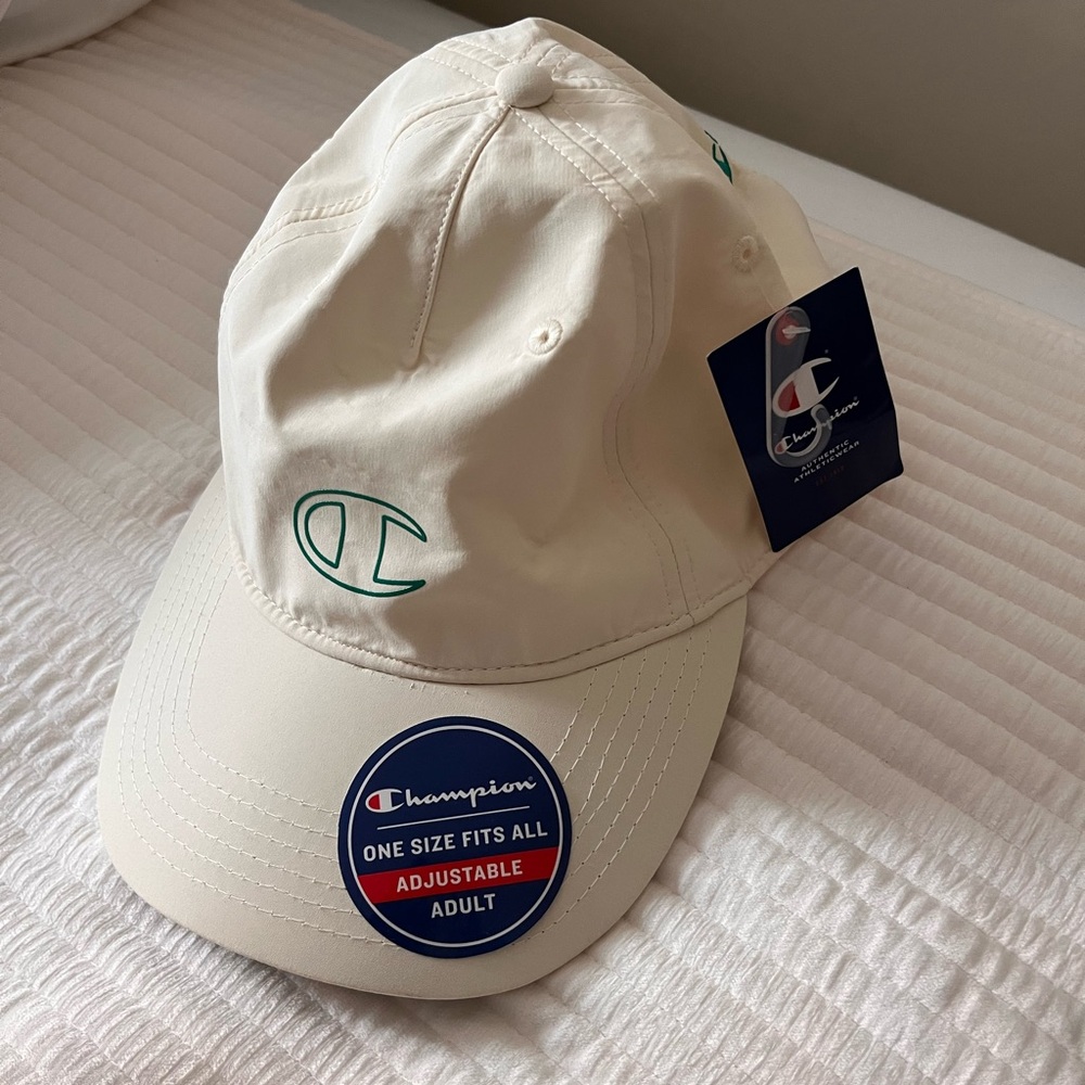 NWT Champion Cream Baseball Cap